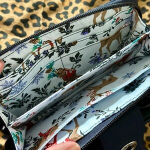 RFID Turnlock Wallet in Merry Mischief Snow Day